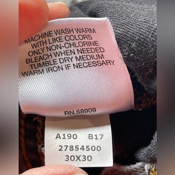 Crosby & Howard Jeans Men’s Size 30x30 Gray washed out look - Picture 6 of 10